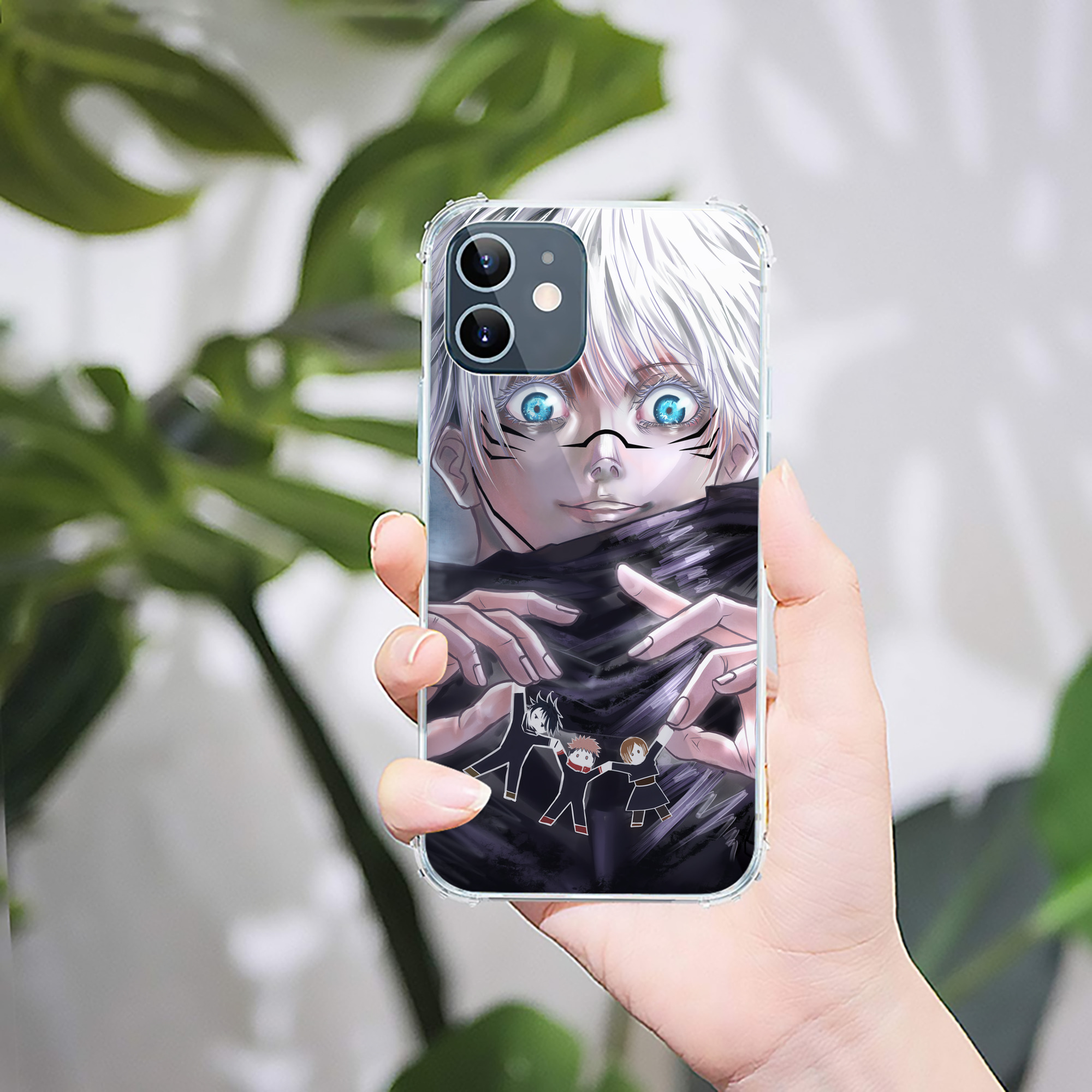 （画像用） 呪術廻戦 Jujutsu Kaisen 【iPhone 12シリーズ対応】透明スマホケース（クリアソフトケース）